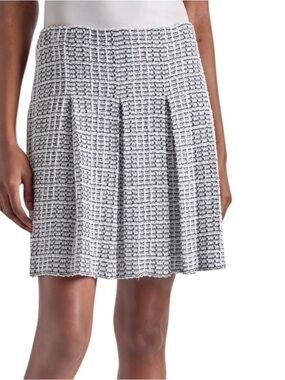 Misook Tweed Pleated A-Line Skirt Sz XL NWT